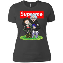 Supreme Rick And Morty T-shirt Women Cotton T-Shirt Women Cotton T-Shirt - parenttees