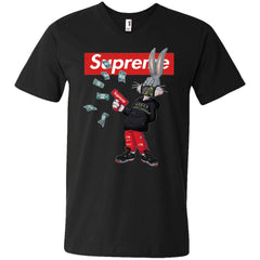 Supreme Rabbit Gucci Gang T-shirt Men V-Neck T-Shirt Men V-Neck T-Shirt - parenttees