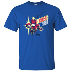 Captain Marvel Higher Further Faster Drawn Men Cotton T-Shirt Men Cotton T-Shirt - parenttees