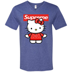 Supreme Hello Kitty Loves T-shirt Men V-Neck T-Shirt Men V-Neck T-Shirt - parenttees