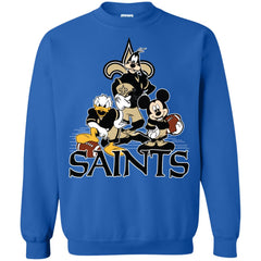 Mickey Mouse New Orleans Saints American Football Nfl Sports Shirt Crewneck Pullover Sweatshirt Crewneck Pullover Sweatshirt - parenttees