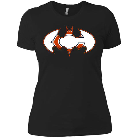 We Are The Chicago Bears Batman Nfl Mashup Women Cotton T-Shirt Black / X-Small Women Cotton T-Shirt - parenttees