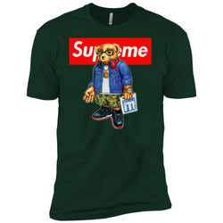 Supreme Bear Style Music T-shirt Men Short Sleeve T-Shirt