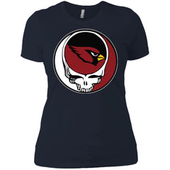 Arizona Cardinals Grateful Dead Steal Your Face Football Nfl Shirts Women Cotton T-Shirt Women Cotton T-Shirt - parenttees