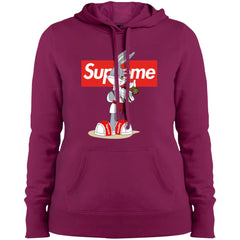 Supreme Rabbit Smoking T-shirt Women Hooded Sweatshirt Women Hooded Sweatshirt - parenttees