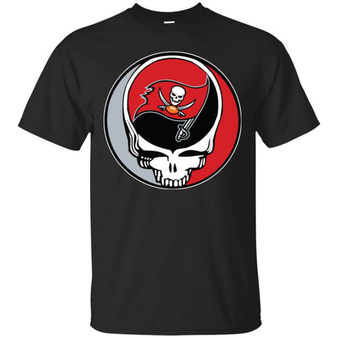 Tampa Bay Buccaneers Grateful Dead Steal Your Face Football Nfl Shirts Men Cotton T-Shirt Black / S Men Cotton T-Shirt - parenttees