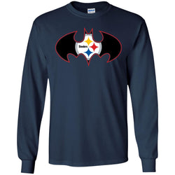 We Are The Pittsburgh Steelers Batman Nfl Mashup Men Long Sleeve Shirt