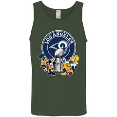 Los Angeles Rams Super Bowl 2019 Mickey Minnie Mouse Donald Daisy Duck Football Nfl Men Cotton Tank Men Cotton Tank - parenttees