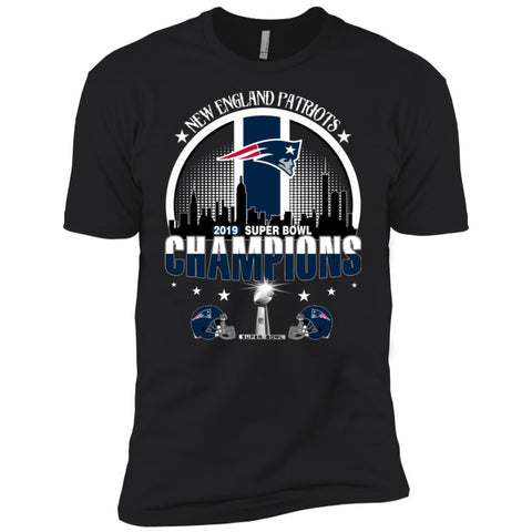 Nfl – New England Patriots 2019 Super Bowl Champions Football Men Short Sleeve T-Shirt Black / X-Small Men Short Sleeve T-Shirt - parenttees