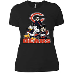 Mickey Mouse Chicago Bears American Football Nfl Sports Shirt Women Cotton T-Shirt