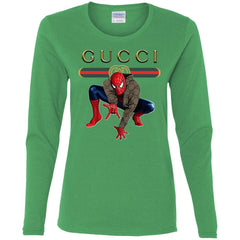 Spider Man Gucci Funny  Trend T- Shirt Women Long Sleeve Shirt Women Long Sleeve Shirt - parenttees