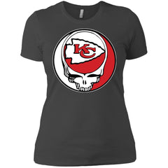 Kansas City Chiefs Grateful Dead Steal Your Face Football Nfl Shirts Women Cotton T-Shirt Women Cotton T-Shirt - parenttees