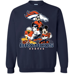 Mickey Mouse Denver Broncos American Football Nfl Sports Shirt Crewneck Pullover Sweatshirt Crewneck Pullover Sweatshirt - parenttees