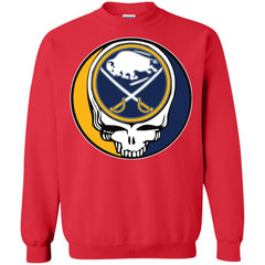 Buffalo Sabres Grateful Dead Steal Your Face Hockey Nhl Shirts Crewneck Pullover Sweatshirt Crewneck Pullover Sweatshirt - parenttees