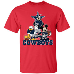 Mickey Mouse Dallas Cowboys American Football Nfl Sports Shirt Men Cotton T-Shirt Men Cotton T-Shirt - parenttees