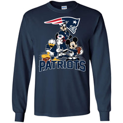 Mickey Mouse New England Patriots American Football Nfl Sports Shirt Men Long Sleeve Shirt