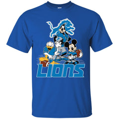 Mickey Mouse Detroit Lions American Football Nfl Sports Shirt Men Cotton T-Shirt Men Cotton T-Shirt - parenttees