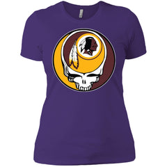 Washington Redskins Grateful Dead Steal Your Face Football Nfl Shirts Women Cotton T-Shirt Women Cotton T-Shirt - parenttees
