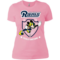 Nfl – Los Angeles Rams Totally Awesome Mickey Mouse Super Bowl 2019 Football Women Cotton T-Shirt Women Cotton T-Shirt - parenttees