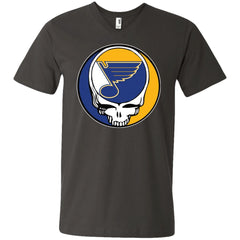 St Louis Blues Grateful Dead Steal Your Face Hockey Nhl Shirts Men V-Neck T-Shirt Men V-Neck T-Shirt - parenttees