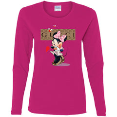 Minnie Mouse Love Couple T-shirt Valentine's Day T-shirt Women Long Sleeve Shirt Women Long Sleeve Shirt - parenttees