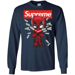 Supreme Deadpool Funny T-shirt Men Long Sleeve Shirt Men Long Sleeve Shirt - parenttees