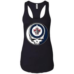 Winnipeg Jets Grateful Dead Steal Your Face Hockey Nhl Shirts Women Tank Top