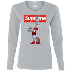 Supreme Rabbit Money Women Long Sleeve Shirt