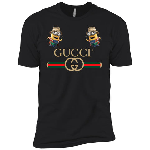 Gucci T-shirt Minion Funny Film T-shirt Men Short Sleeve T-Shirt Black / X-Small Men Short Sleeve T-Shirt - parenttees