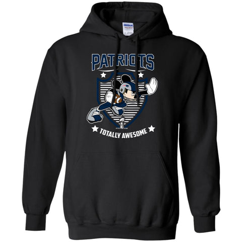 Nfl – New England Patriots Totally Awesome Mickey Mouse Super Bowl 2019 Football Pullover Hoodie Sweatshirt Black / S Pullover Hoodie Sweatshirt - parenttees