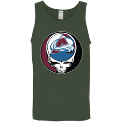 Colorado Avalanche Grateful Dead Steal Your Face Hockey Nhl Shirts Men Cotton Tank