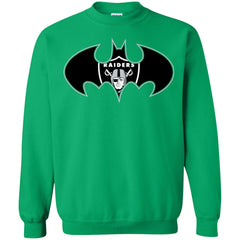 We Are The Oakland Raiders Batman Nfl Mashup Crewneck Pullover Sweatshirt Crewneck Pullover Sweatshirt - parenttees