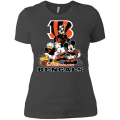 Mickey Mouse Cincinnati Bengals American Football Nfl Sports Shirt Women Cotton T-Shirt Women Cotton T-Shirt - parenttees