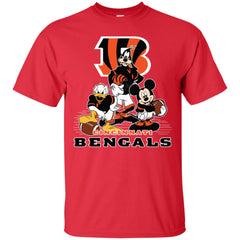 Mickey Mouse Cincinnati Bengals American Football Nfl Sports Shirt Men Cotton T-Shirt Men Cotton T-Shirt - parenttees