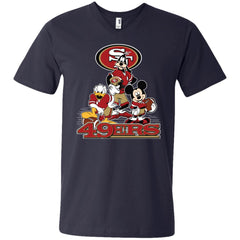 Mickey Mouse San Francisco 49ers American Football Nfl Sports Shirt Men V-Neck T-Shirt Men V-Neck T-Shirt - parenttees