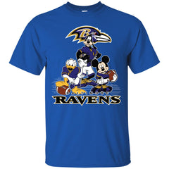 Mickey Mouse Baltimore Ravens American Football Nfl Sports Shirt Men Cotton T-Shirt Men Cotton T-Shirt - parenttees