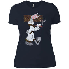 Louis Vuitton Rabbit Smoking Shirt Women Cotton T-Shirt Women Cotton T-Shirt - parenttees