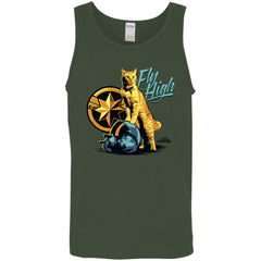 Captain Marvel Symbol Goose Fly High Men Cotton Tank Men Cotton Tank - parenttees