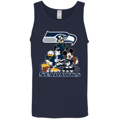 Mickey Mouse Seattle Seahawks American Football Nfl Sports Shirt Men Cotton Tank Men Cotton Tank - parenttees