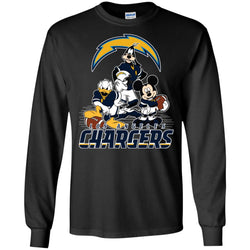 Mickey Mouse Los Angeles Chargers American Football Nfl Sports Shirt Men Long Sleeve Shirt