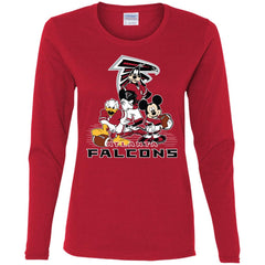 Mickey Mouse Atlanta Falcons American Football Nfl Sports Shirt Women Long Sleeve Shirt Women Long Sleeve Shirt - parenttees