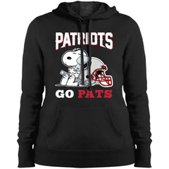 Go Pats - New England Patriots Super Bowl 2019 Snoopy Football Nfl Women Hooded Sweatshirt Women Hooded Sweatshirt - parenttees