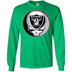 Oakland Raiders Grateful Dead Steal Your Face Football Nfl Shirts Men Long Sleeve Shirt Men Long Sleeve Shirt - parenttees