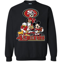 Mickey Mouse San Francisco 49ers American Football Nfl Sports Shirt Crewneck Pullover Sweatshirt