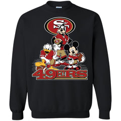 Mickey Mouse San Francisco 49ers American Football Nfl Sports Shirt Crewneck Pullover Sweatshirt Crewneck Pullover Sweatshirt - parenttees