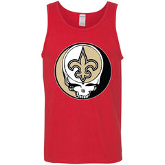 New Orleans Saints Grateful Dead Steal Your Face Football Nfl Shirts Men Cotton Tank Men Cotton Tank - parenttees