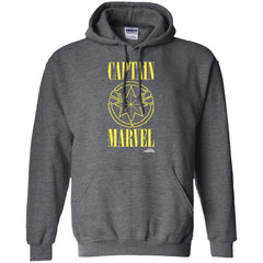 Captain Marvel Yellow Paint Drip Logo Pullover Hoodie Sweatshirt Pullover Hoodie Sweatshirt - parenttees