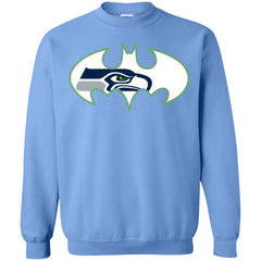 We Are The Seattle Seahawks Batman Nfl Mashup Crewneck Pullover Sweatshirt Crewneck Pullover Sweatshirt - parenttees