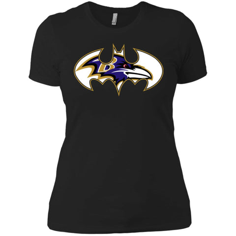 We Are The Baltimore Ravens Batman Nfl Mashup Women Cotton T-Shirt Black / X-Small Women Cotton T-Shirt - parenttees