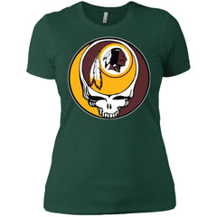 Washington Redskins Grateful Dead Steal Your Face Football Nfl Shirts Women Cotton T-Shirt Women Cotton T-Shirt - parenttees